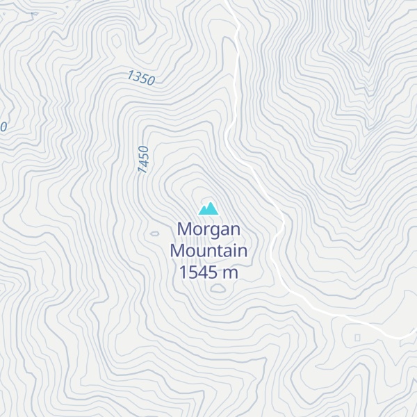 Map of Morgan Mountain