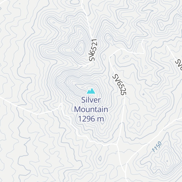 Map of Silver Mountain