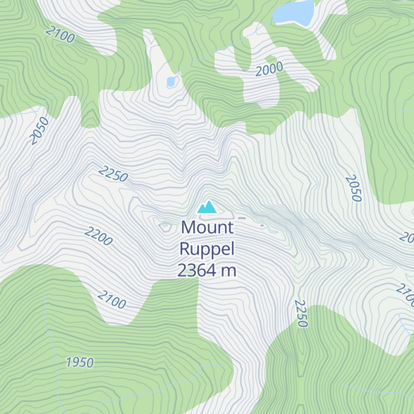 Map of Mount Ruppel