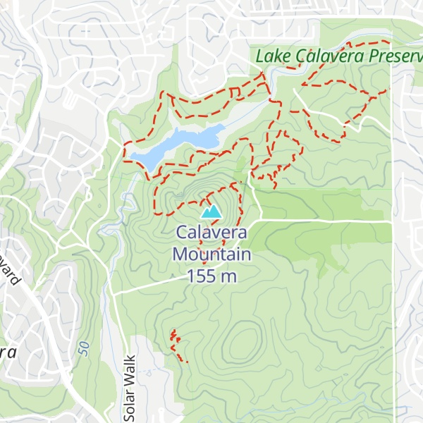 Map of Calavera Mountain