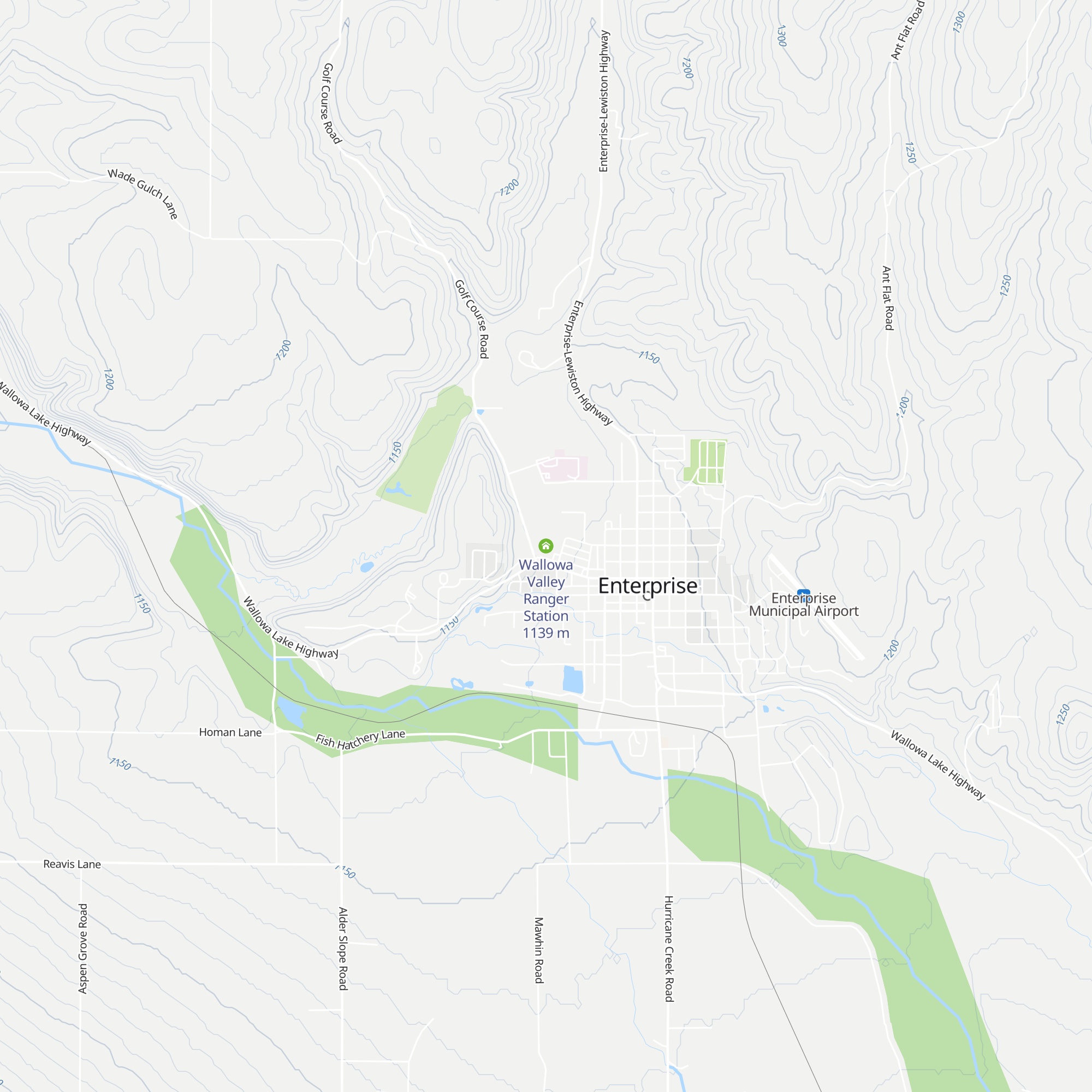Wallowa Valley Ranger Station map
