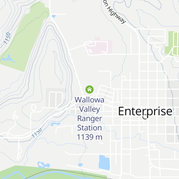 Map of Wallowa Valley Ranger Station