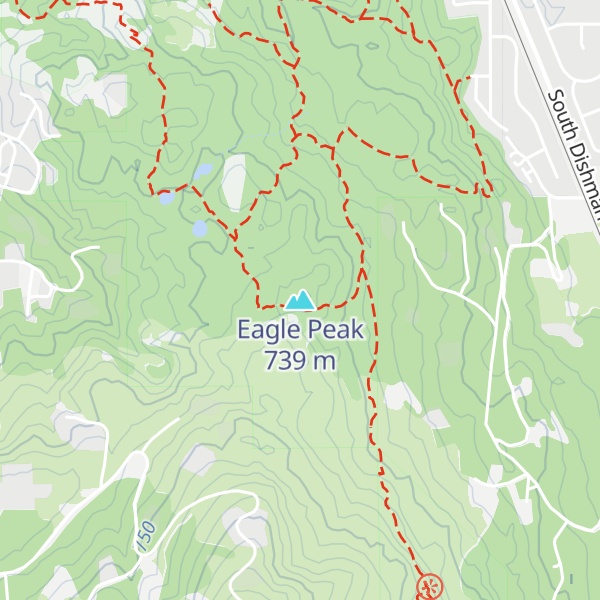 Map of Eagle Peak