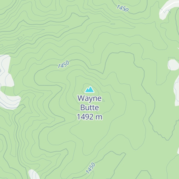 Map of Wayne Butte