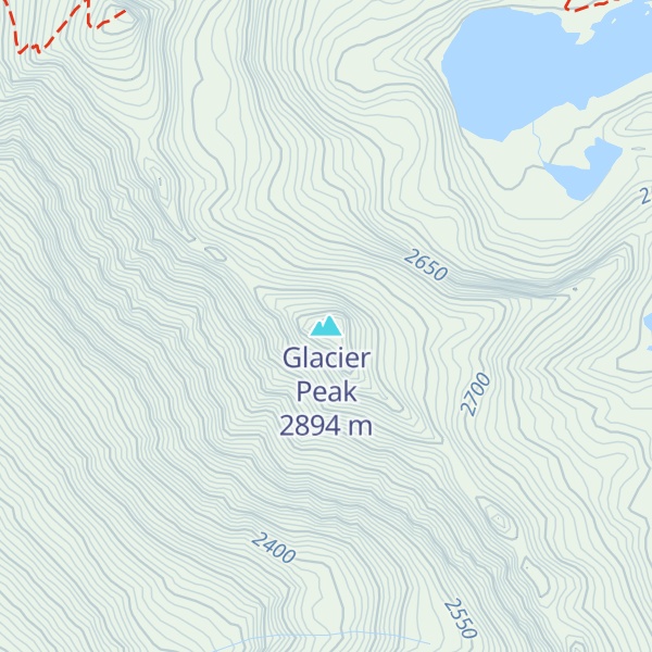 Map of Glacier Peak