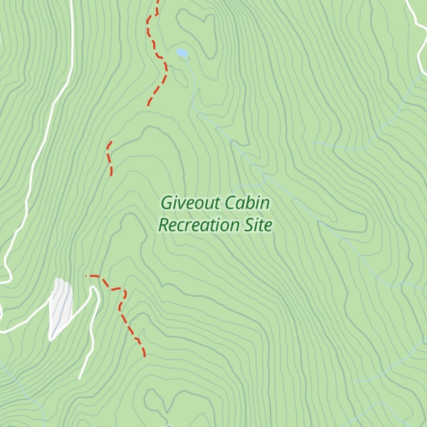 Map of Giveout Cabin