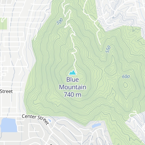Map of Blue Mountain
