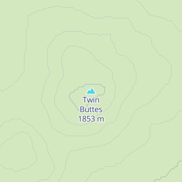 Map of Twin Buttes