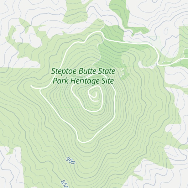 Map of Steptoe Butte