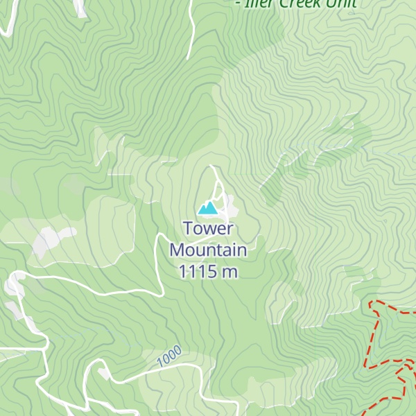 Map of Tower Mountain