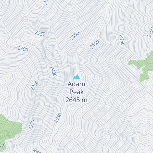 Map of Adam Peak