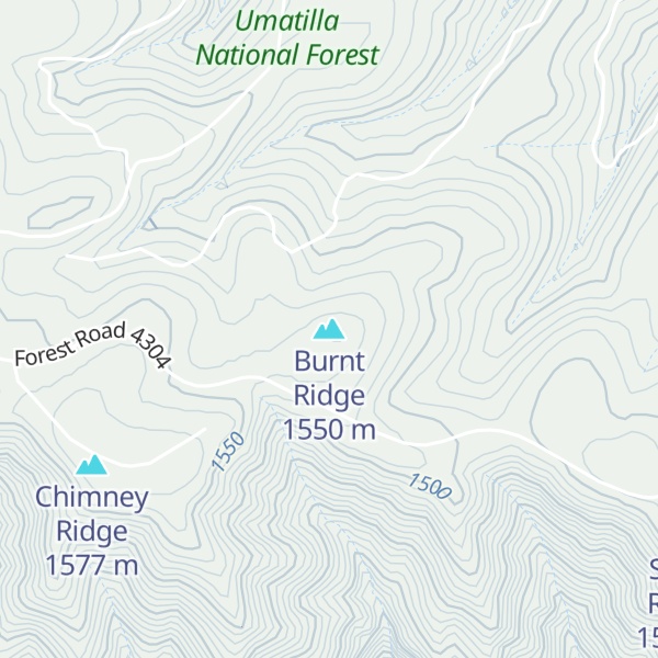 Map of Burnt Ridge