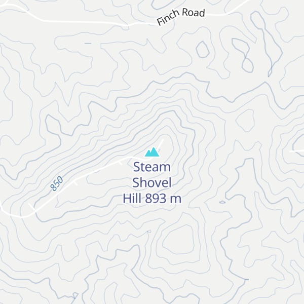 Map of Steam Shovel Hill