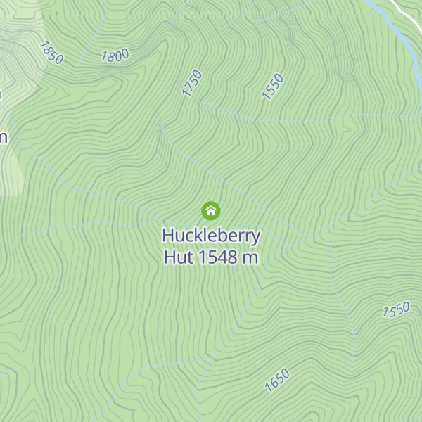 Map of Huckleberry Hut