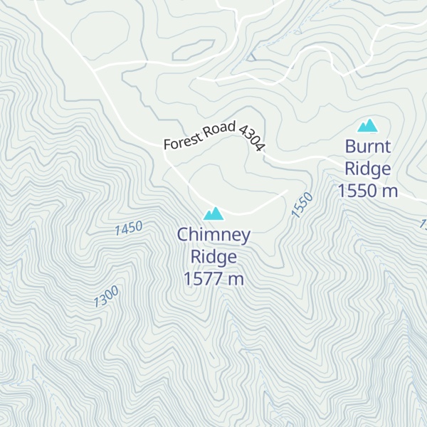 Map of Chimney Ridge