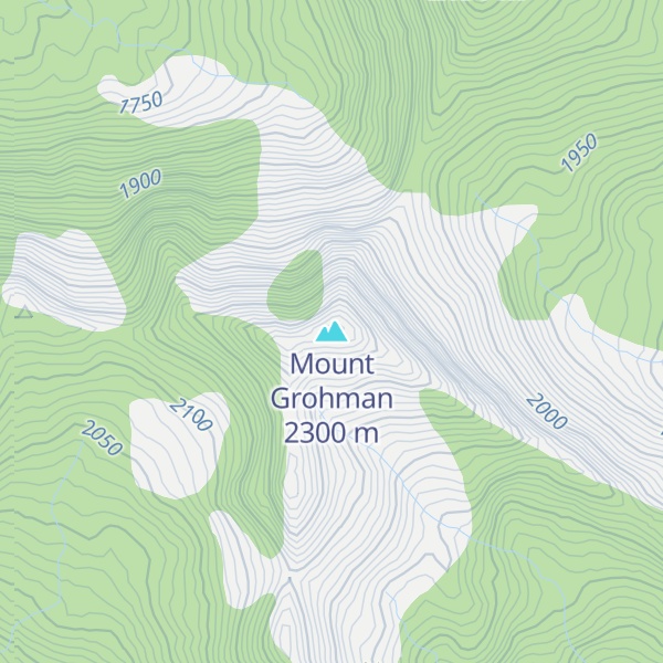 Map of Mount Grohman