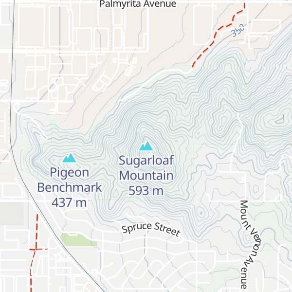 Map of Sugarloaf Mountain