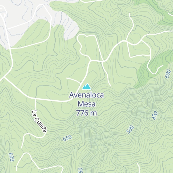 Map of Avenaloca Mesa