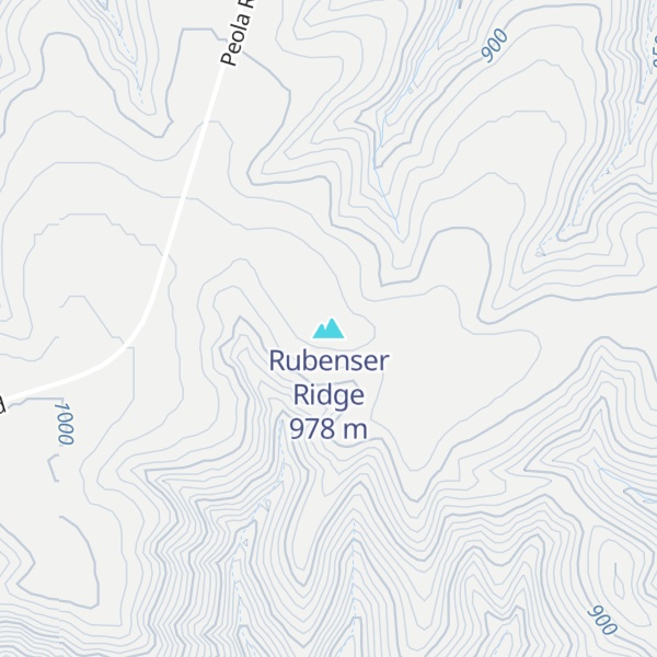 Map of Rubenser Ridge