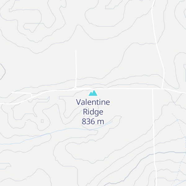 Map of Valentine Ridge
