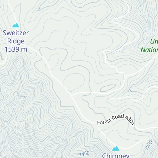 Map of Little Butte Ridge