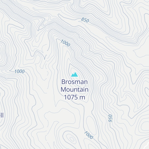 Map of Brosman Mountain