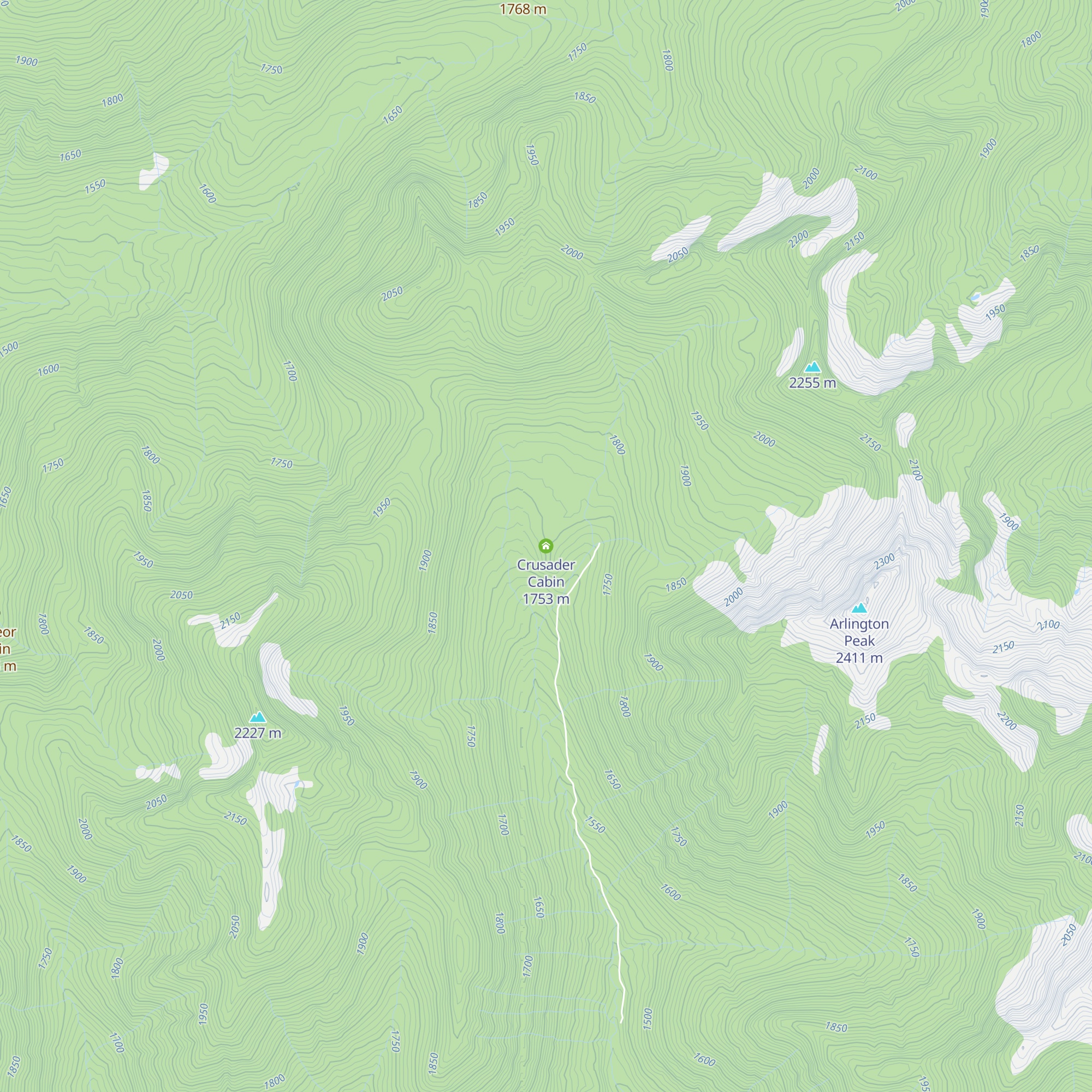 Crusader Cabin map