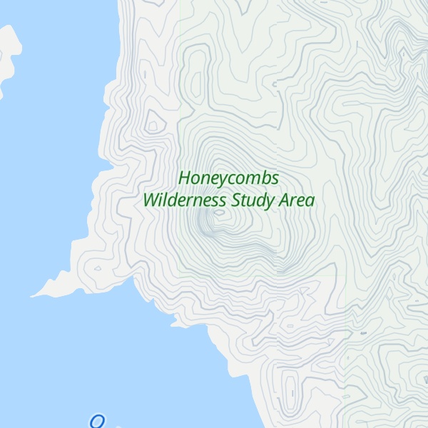 Map of Saddle Butte