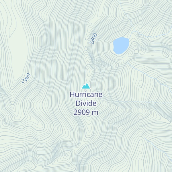 Map of Hurricane Divide