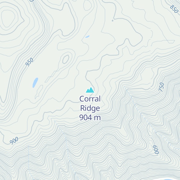 Map of Corral Ridge