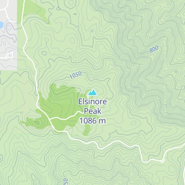 Map of Elsinore Peak