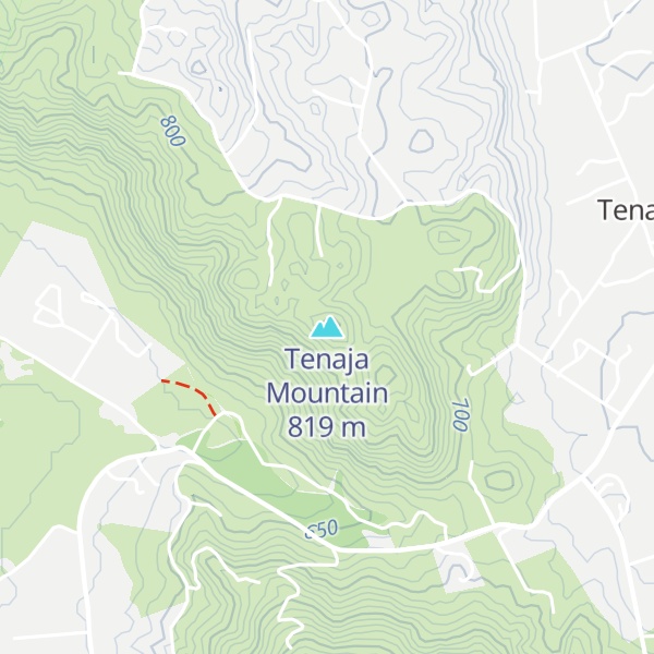 Map of Tenaja Mountain