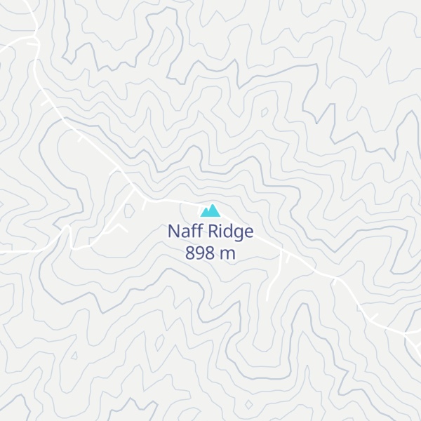 Map of Naff Ridge