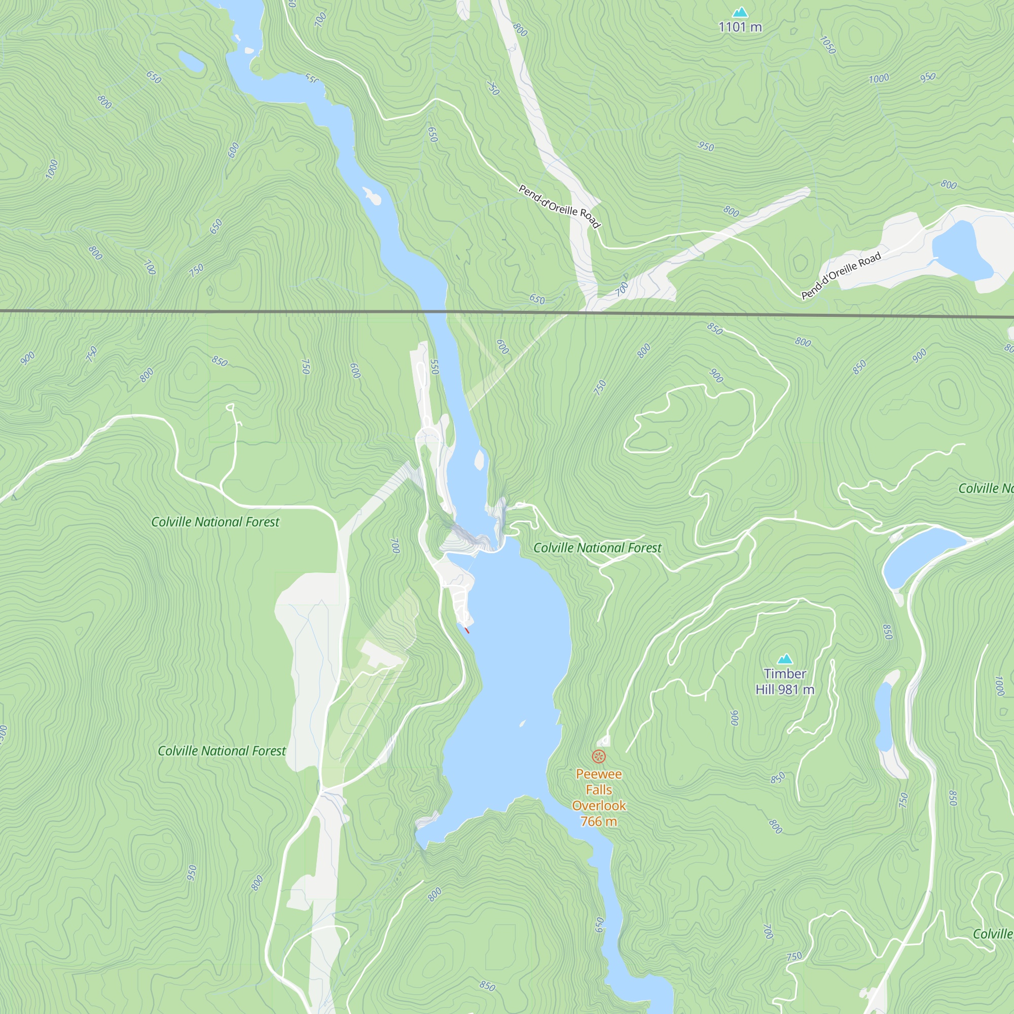 The Vista House map