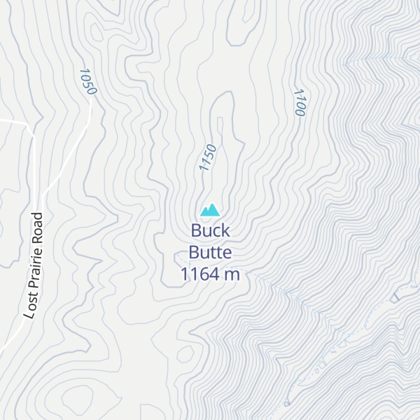 Map of Buck Butte
