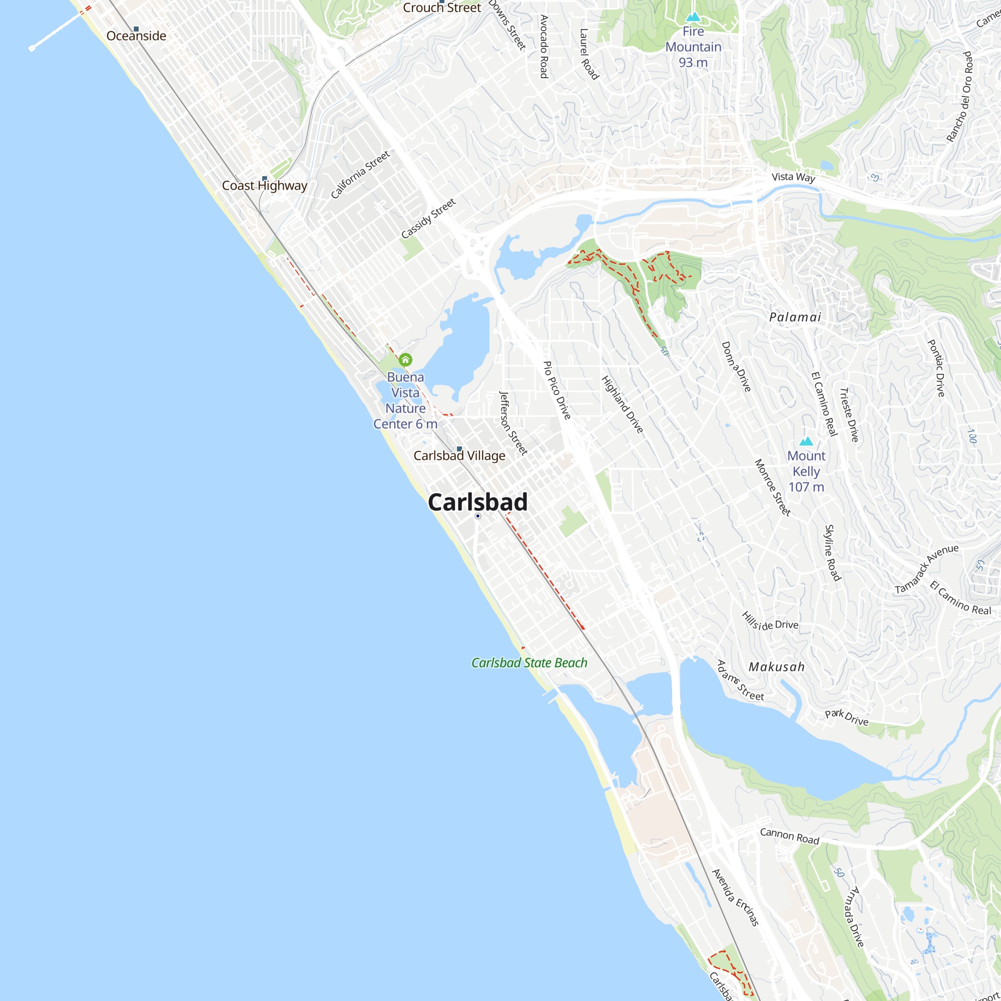 Carlsbad Visitors Center map