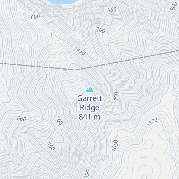 Map of Garrett Ridge