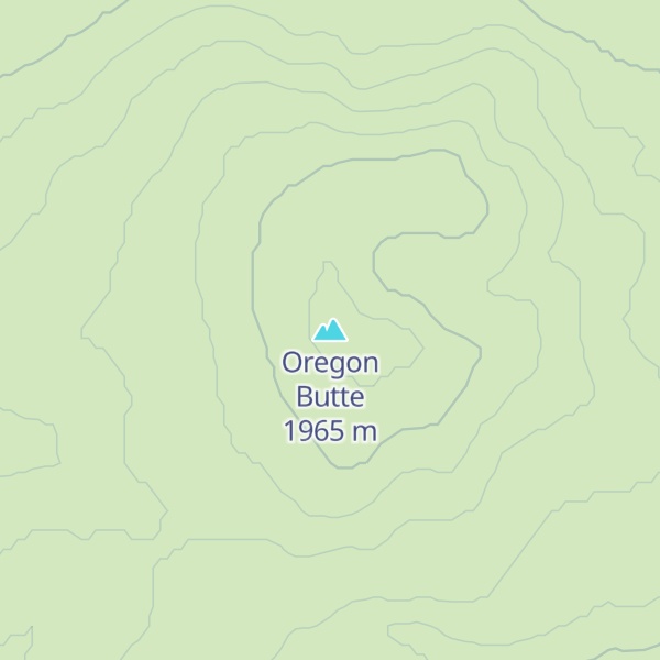 Map of Oregon Butte