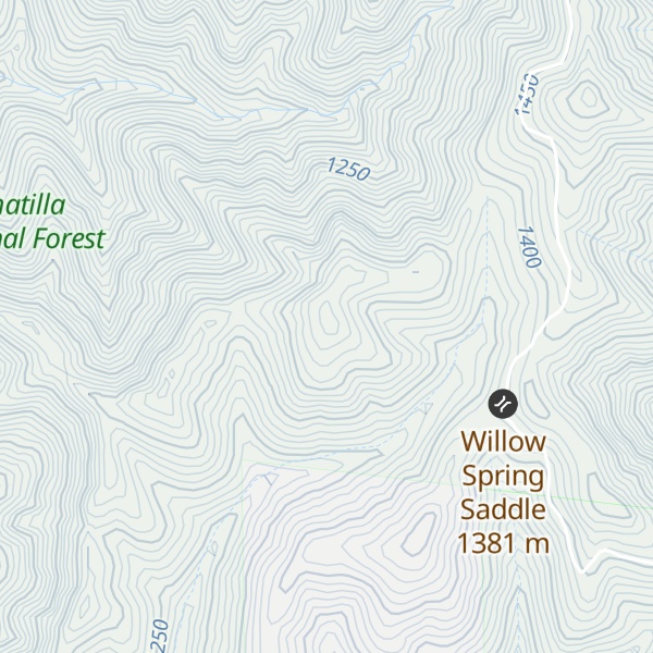 Map of Sawtooth Ridge