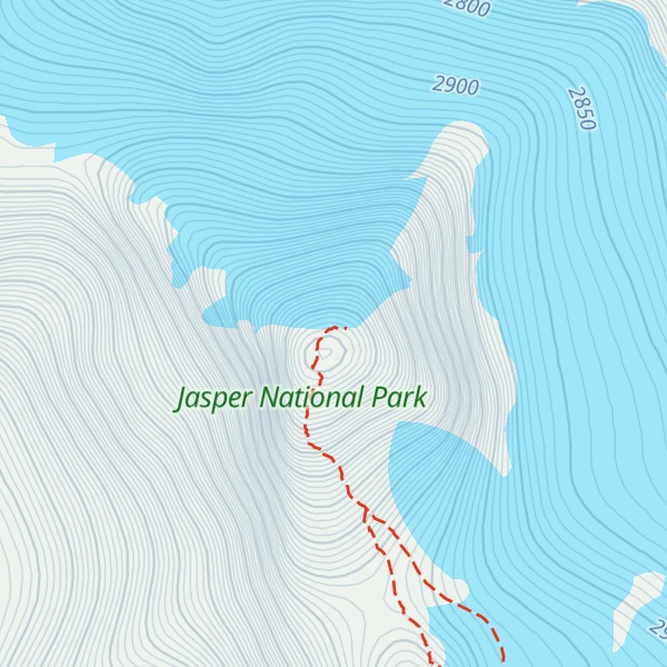 Map of Mount Brazeau