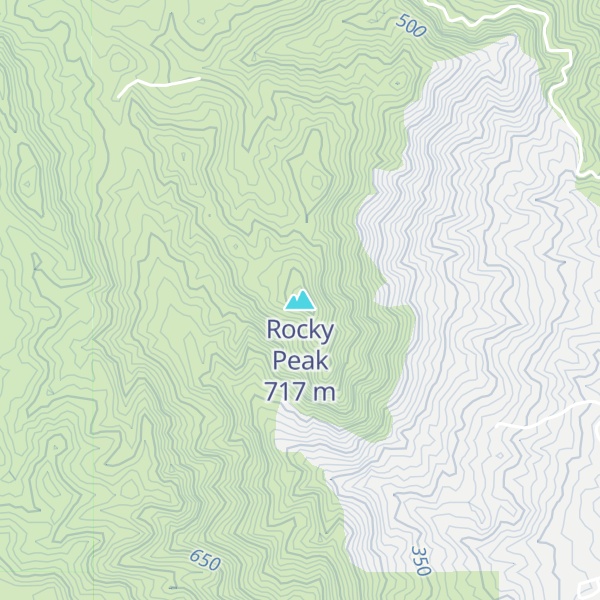 Map of Rocky Peak