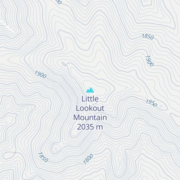 Map of Little Lookout Mountain