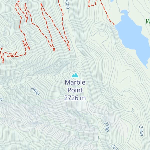 Map of Marble Point