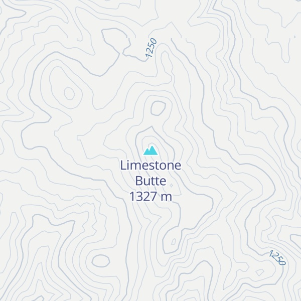 Map of Limestone Butte