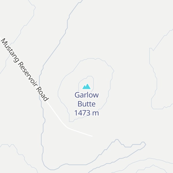 Map of Garlow Butte