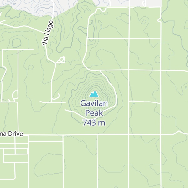 Map of Gavilan Peak