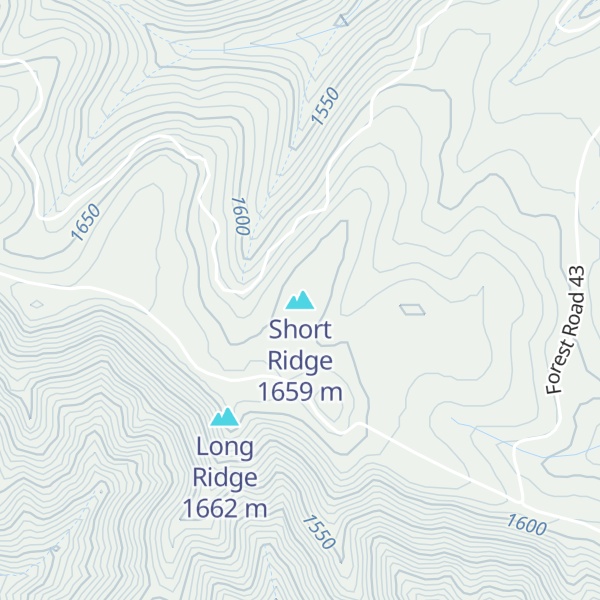 Map of Short Ridge