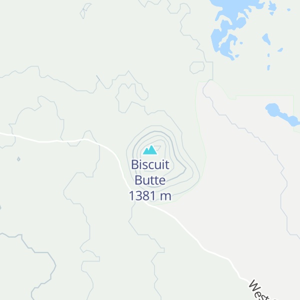 Map of Biscuit Butte