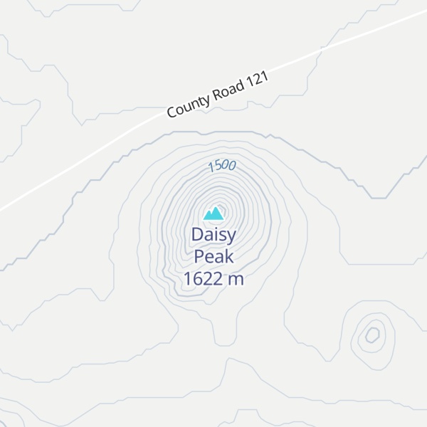 Map of Daisy Peak
