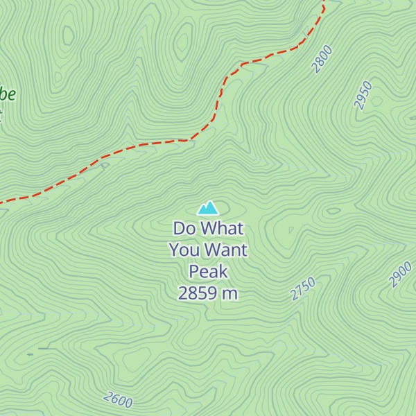 Map of Do What You Want Peak
